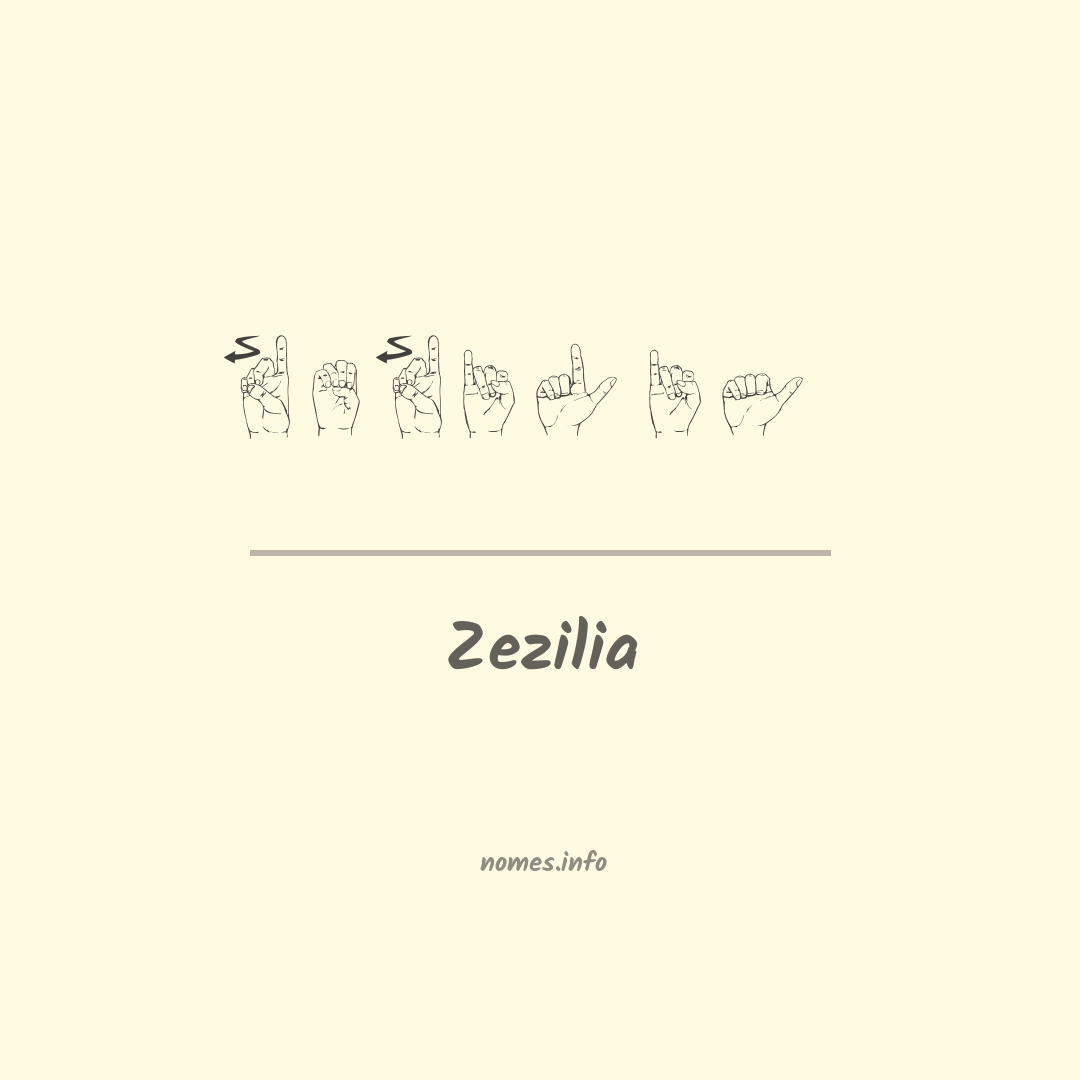Zezilia em Libras