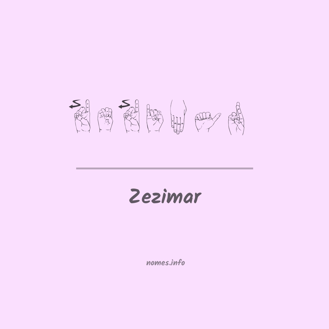 Zezimar em Libras