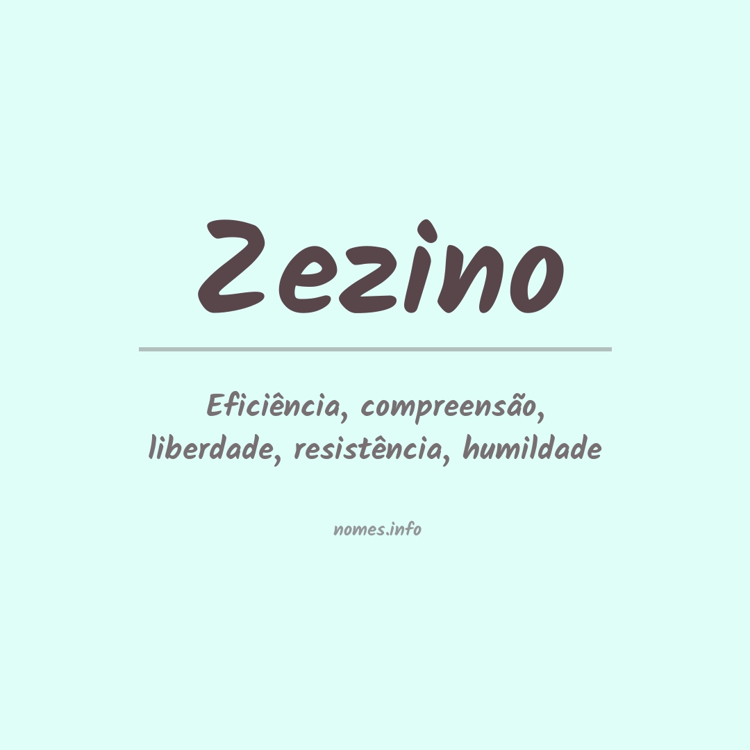 Significado do nome Zezino