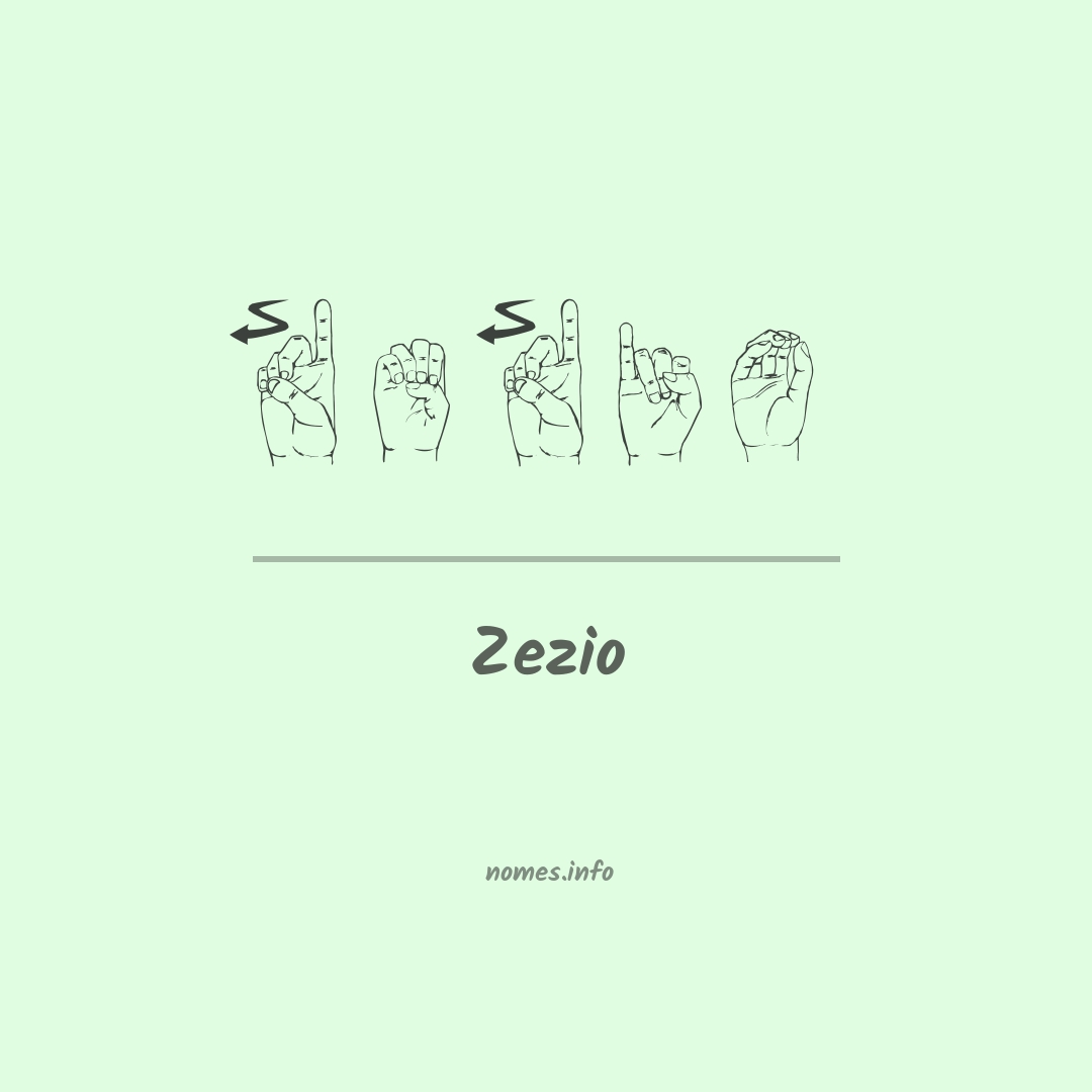 Zezio em Libras