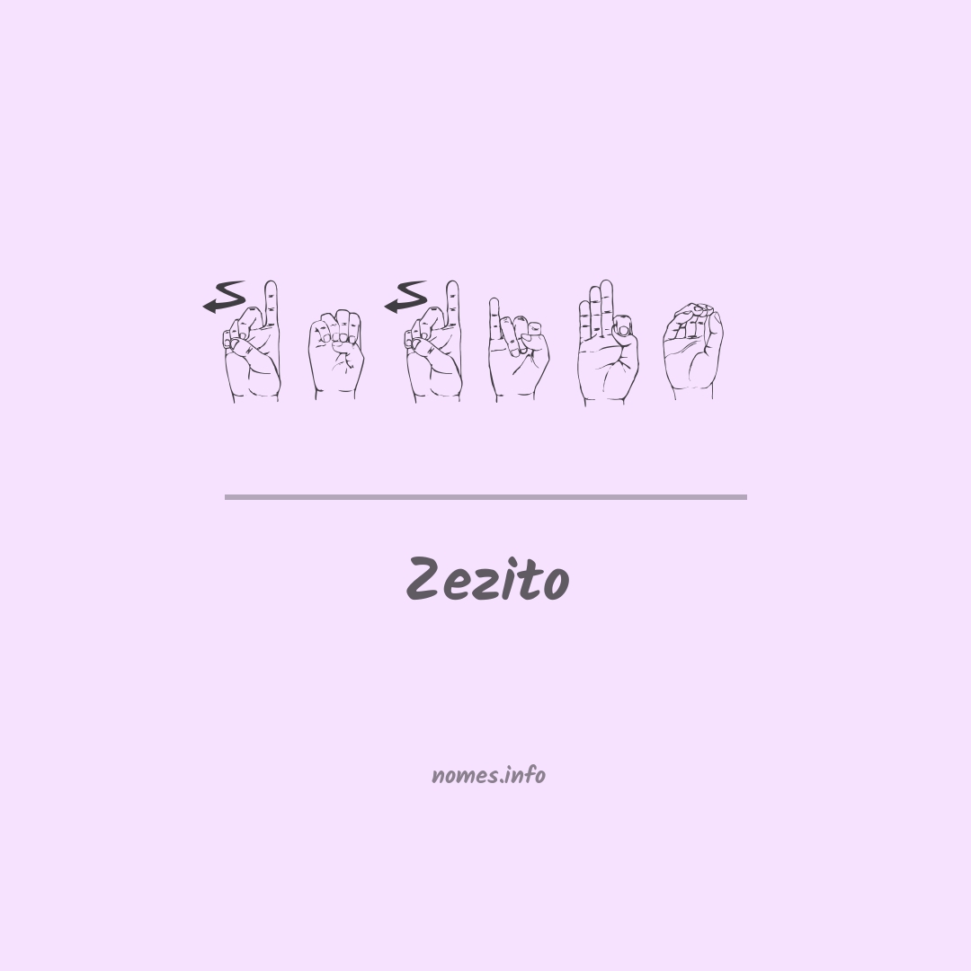 Zezito em Libras
