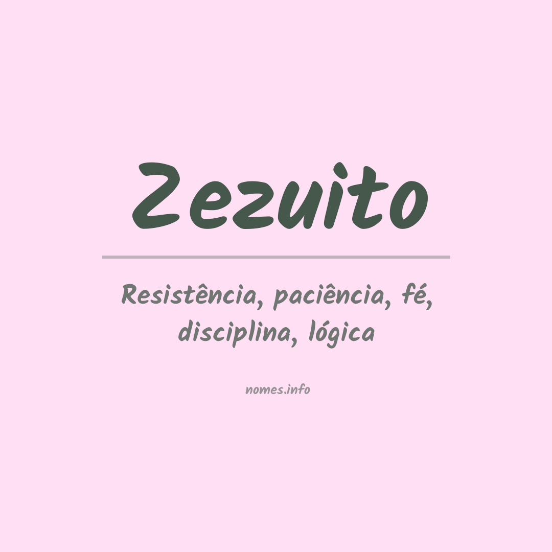 Significado do nome Zezuito