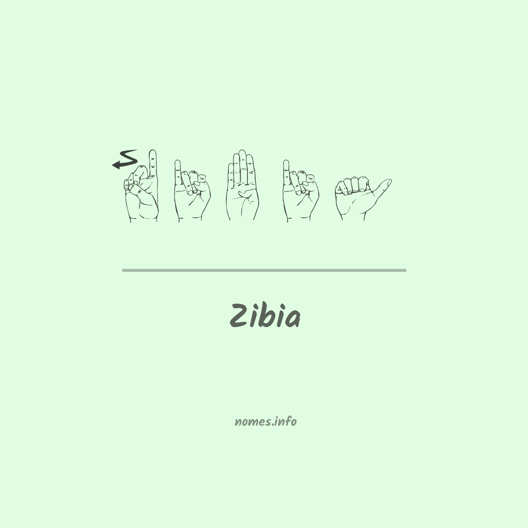 Zibia em Libras
