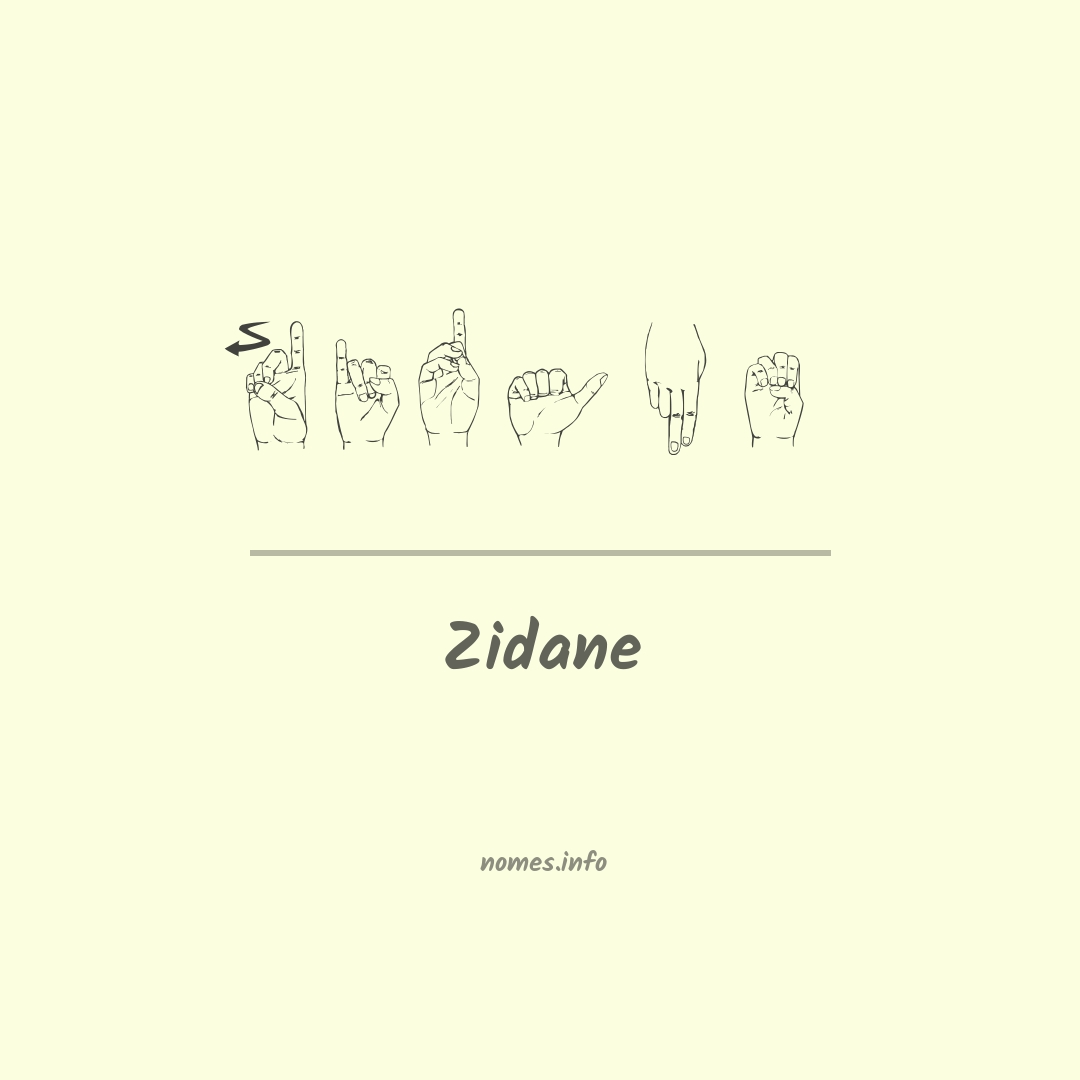 Zidane em Libras