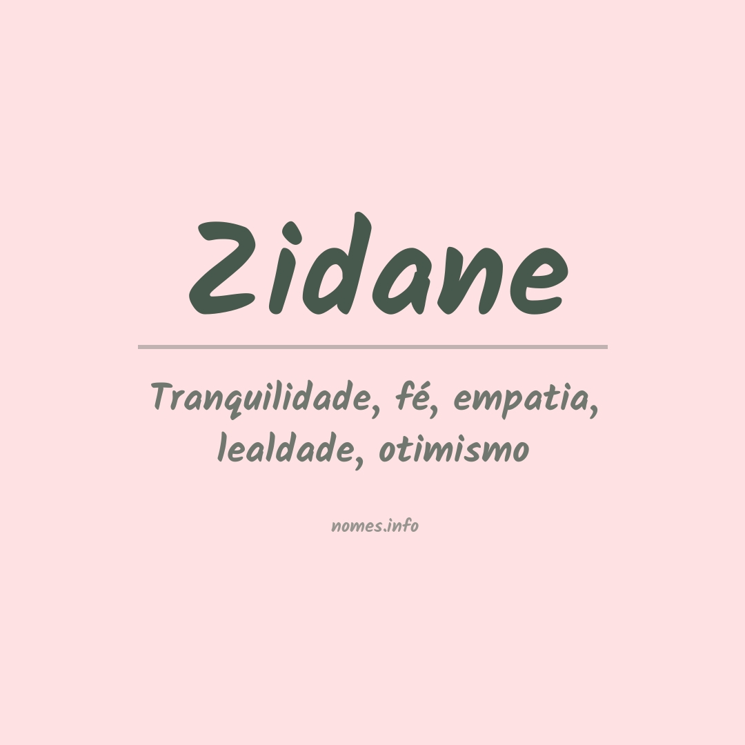 Significado do nome Zidane