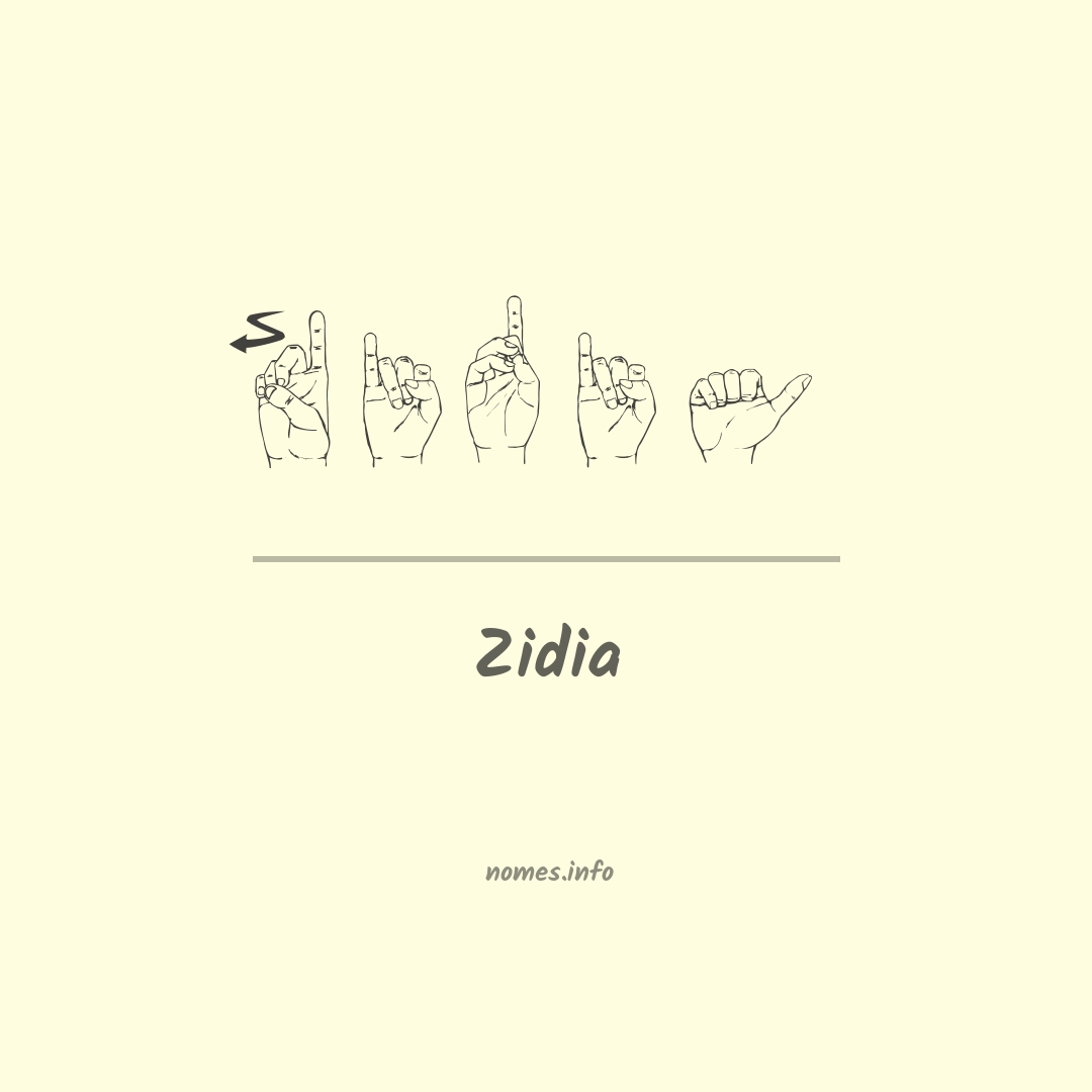 Zidia em Libras