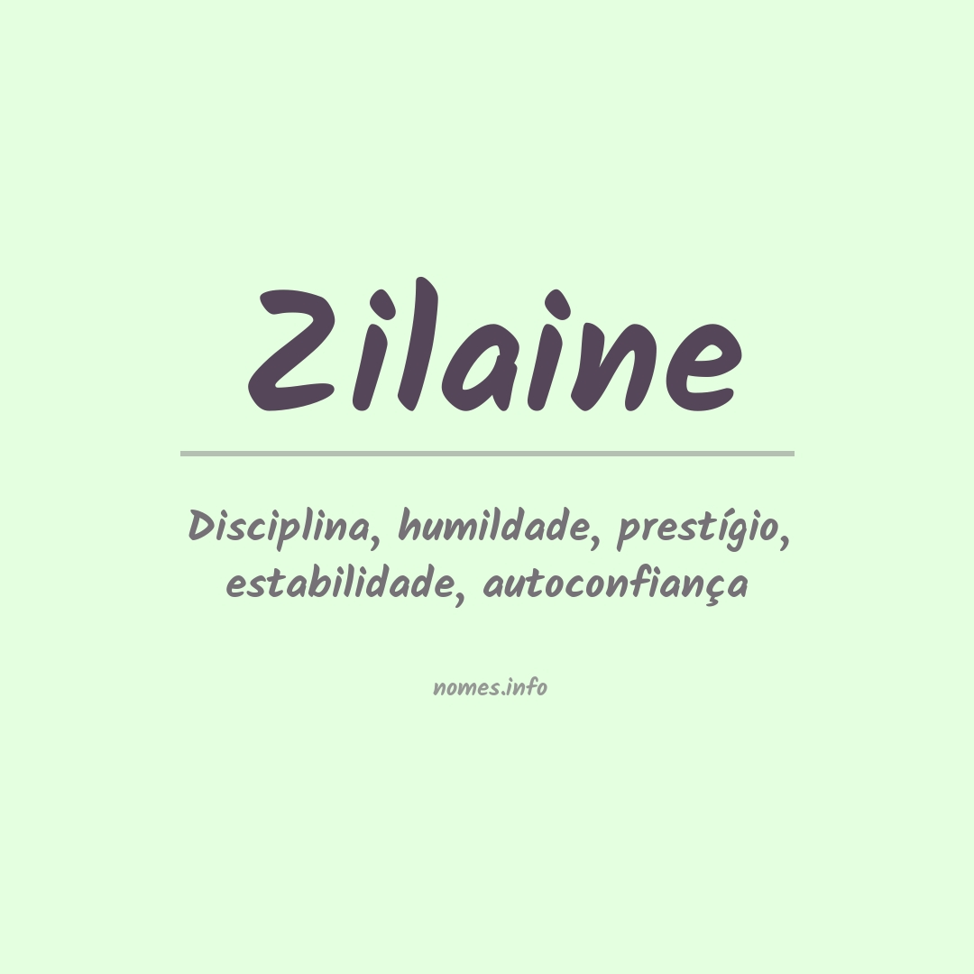 Significado do nome Zilaine