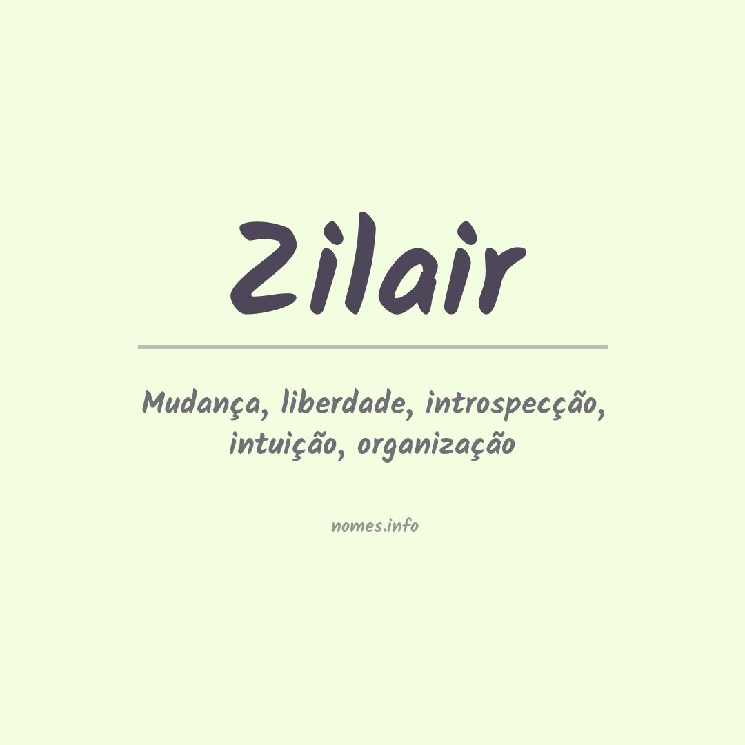 Significado do nome Zilair