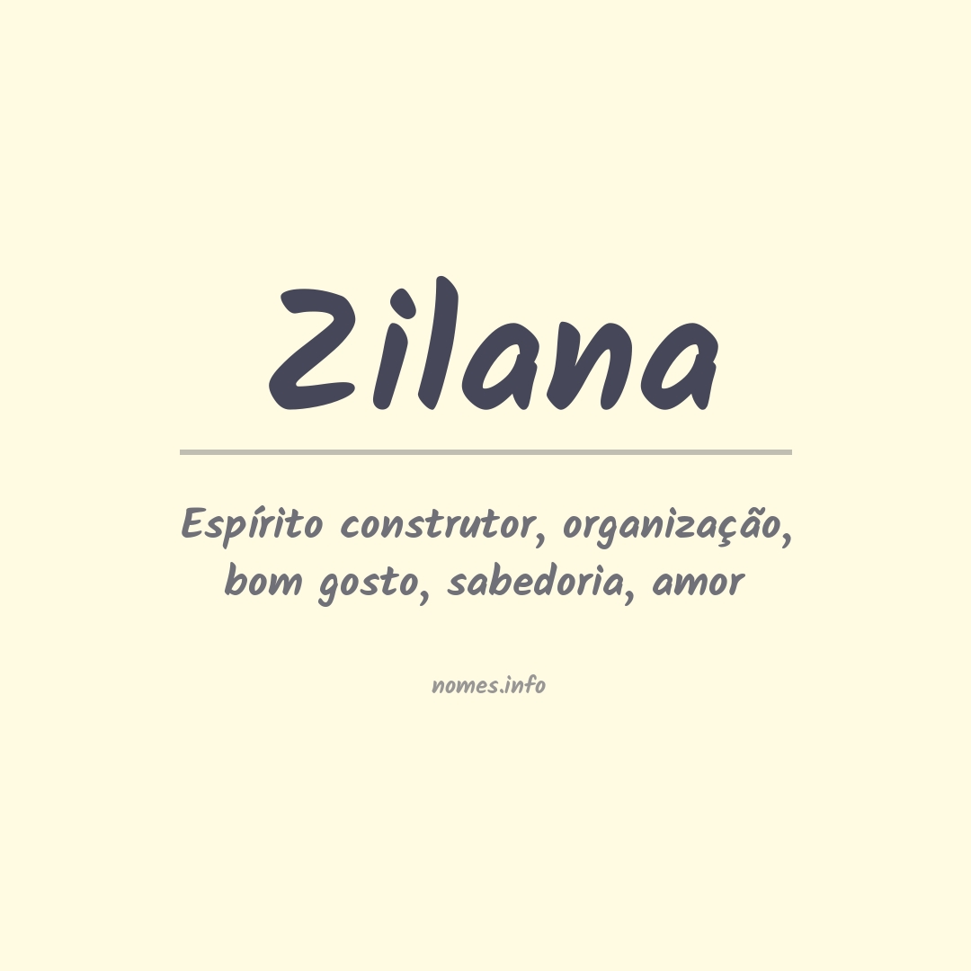 Significado do nome Zilana