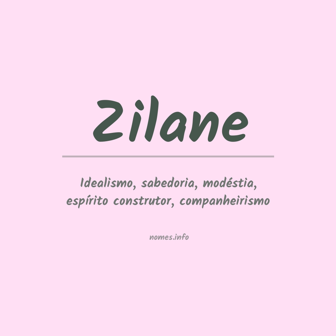 Significado do nome Zilane