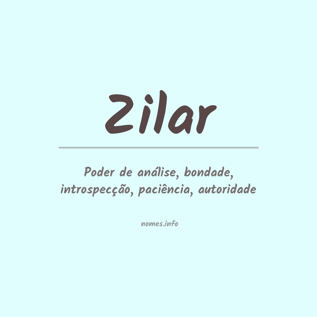 Significado do nome Zilar