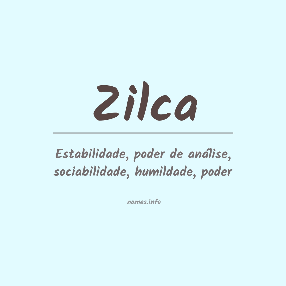 Significado do nome Zilca