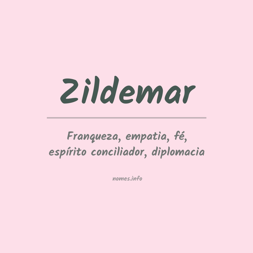 Significado do nome Zildemar