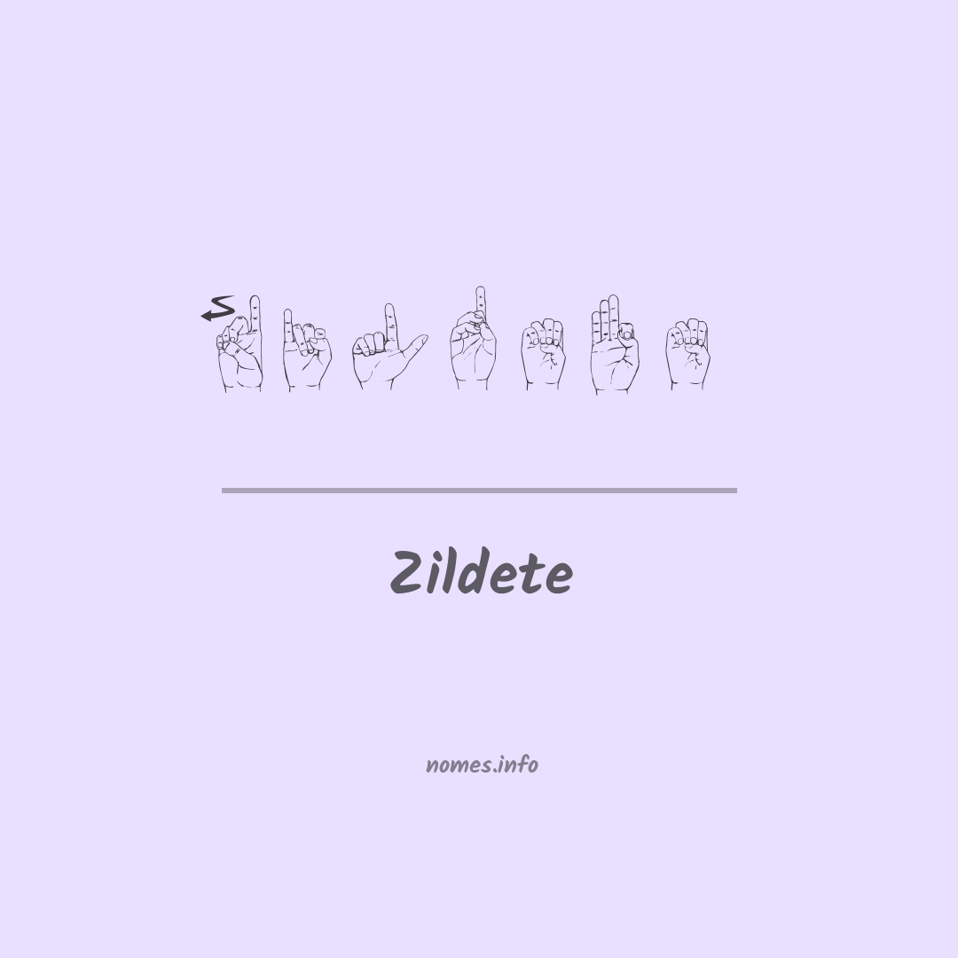 Zildete em Libras