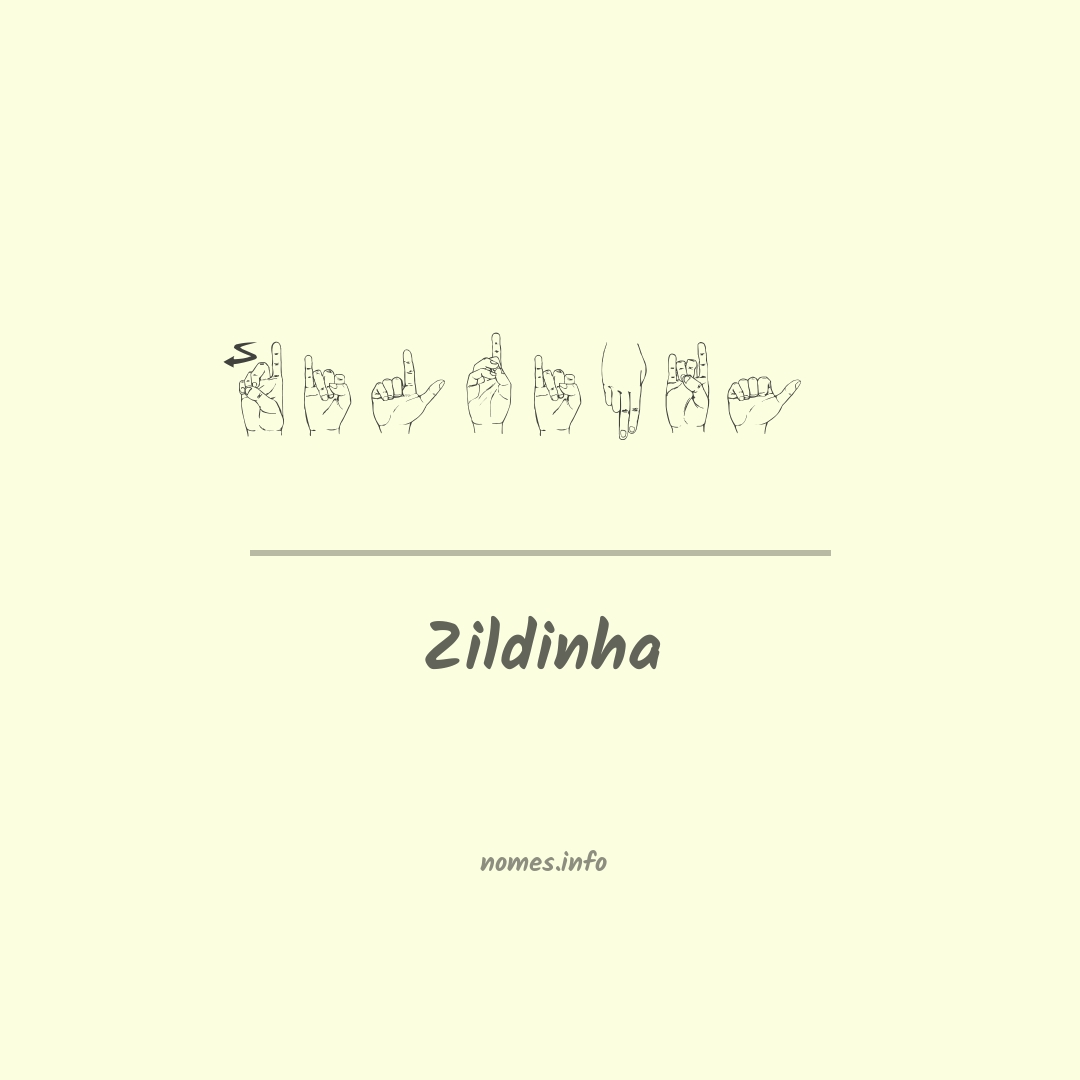 Zildinha em Libras