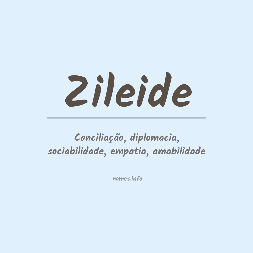 Significado do nome Zileide