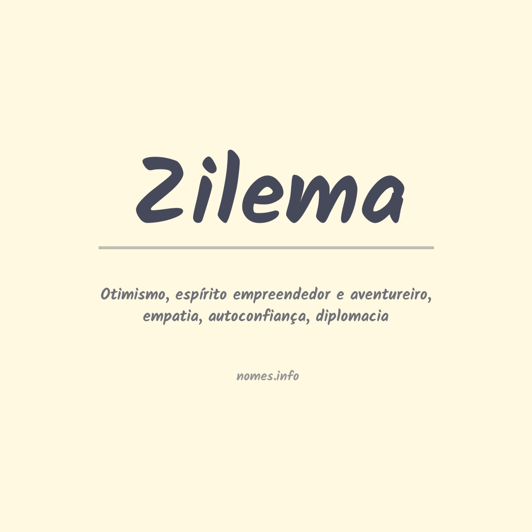 Significado do nome Zilema