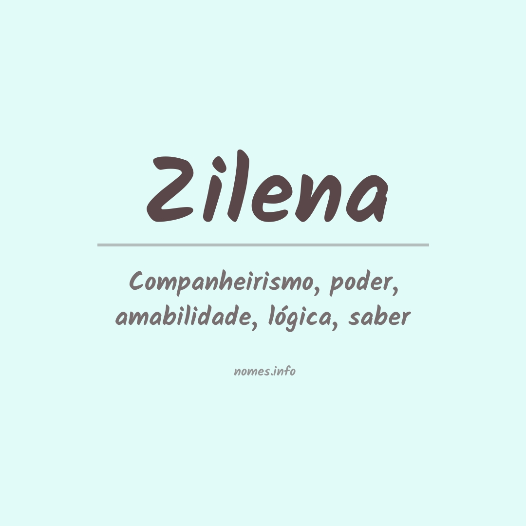 Significado do nome Zilena