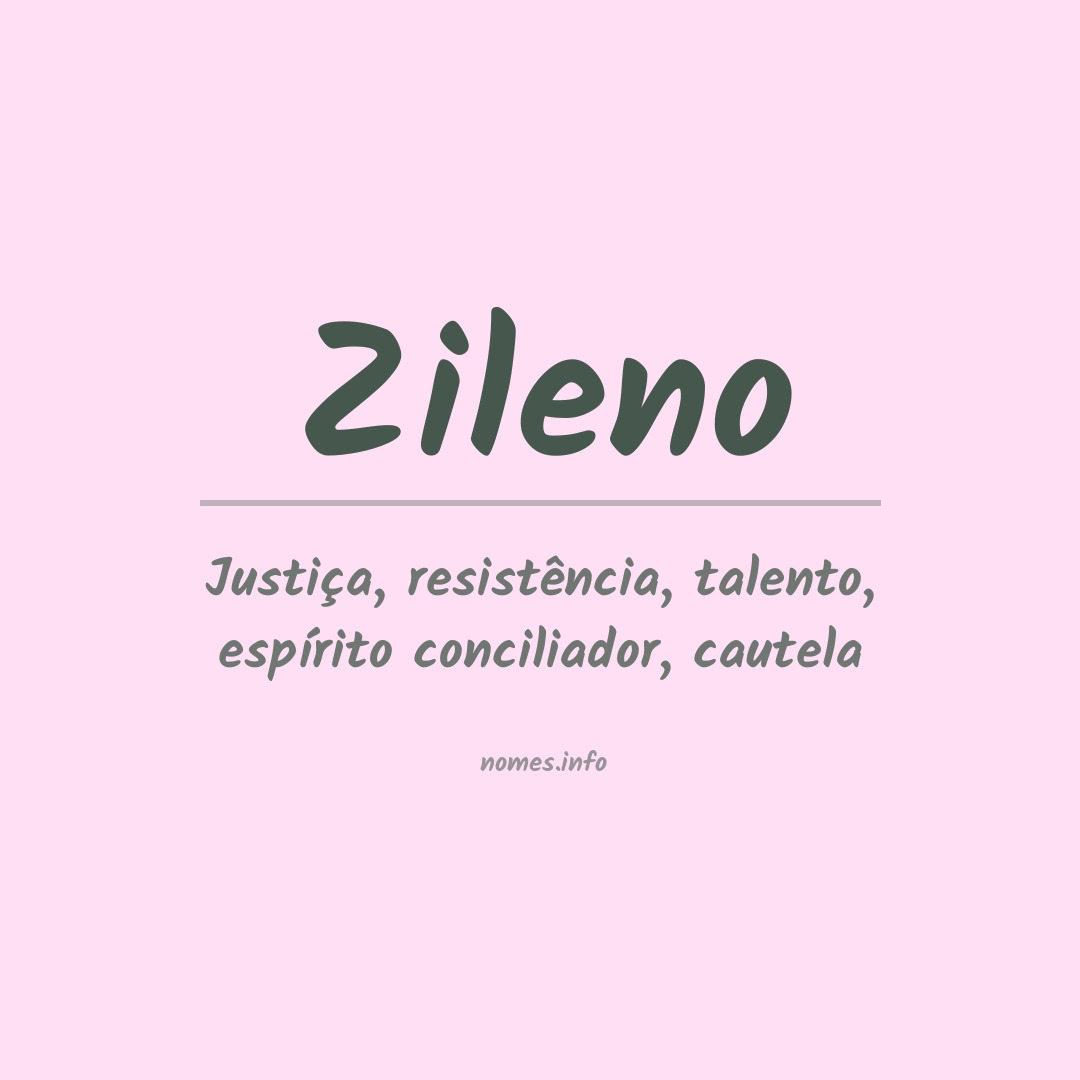 Significado do nome Zileno