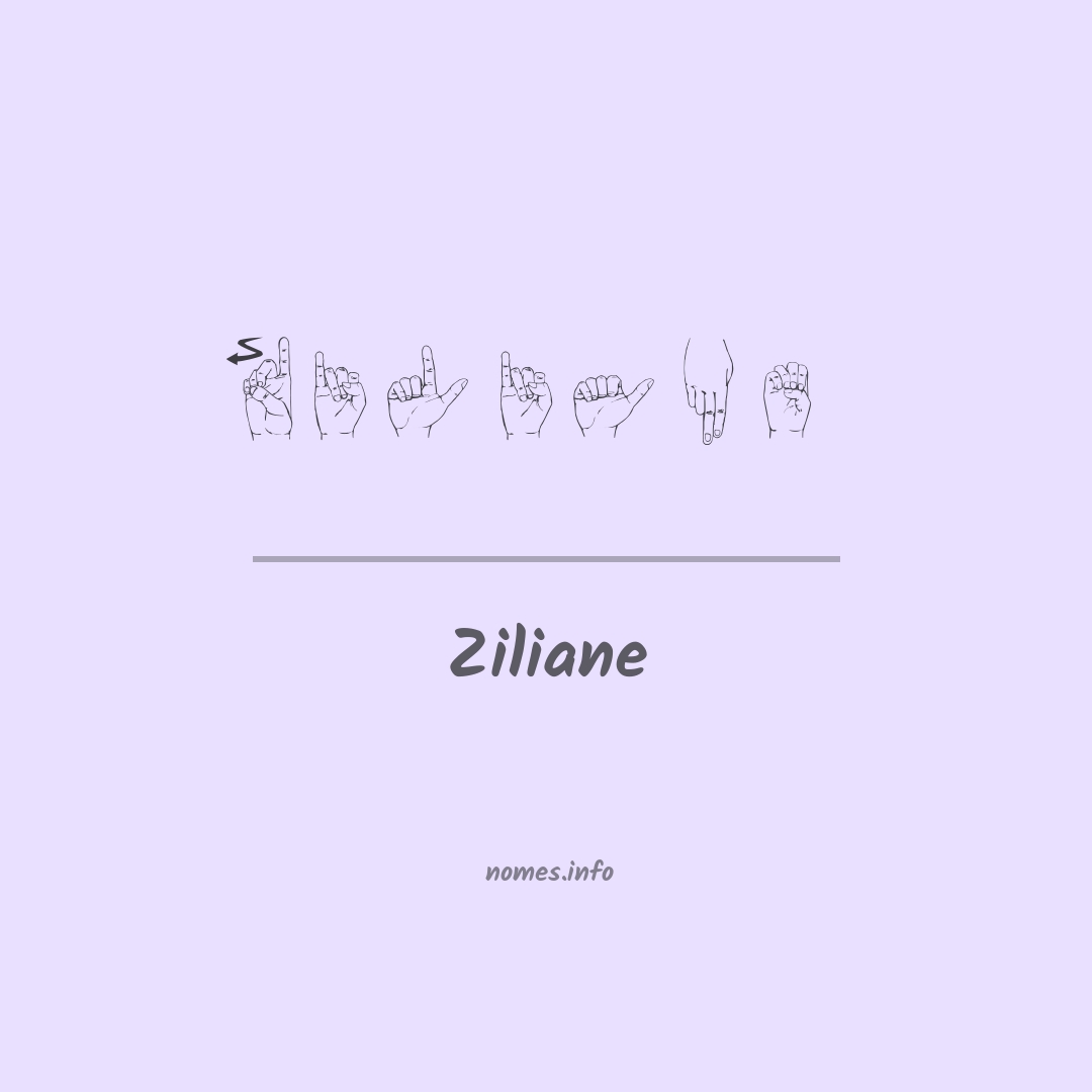 Ziliane em Libras