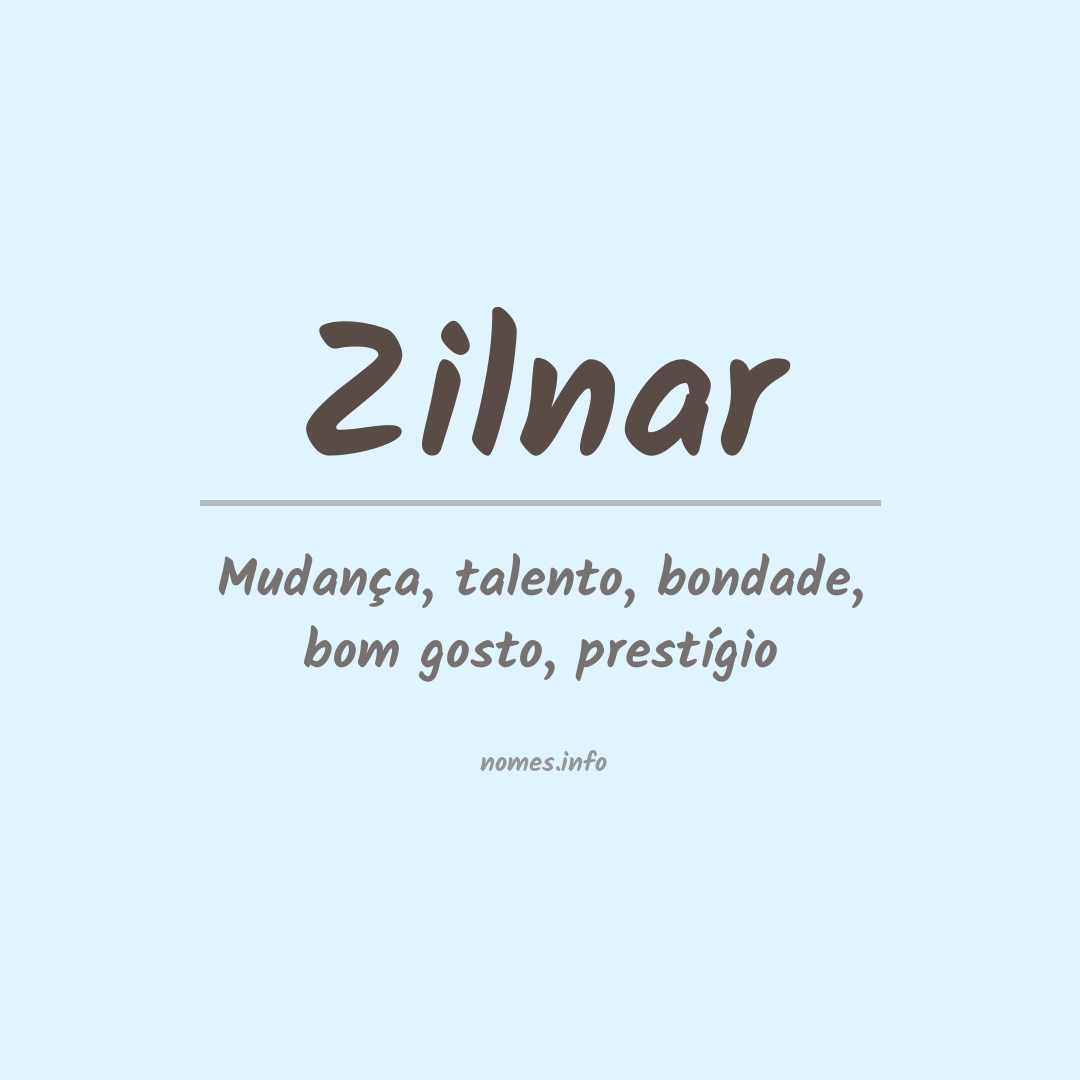 Significado do nome Zilnar