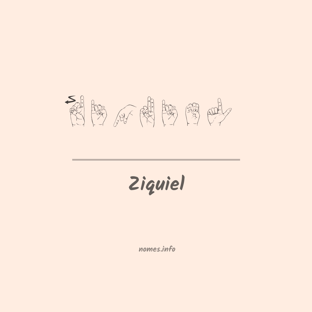 Ziquiel em Libras