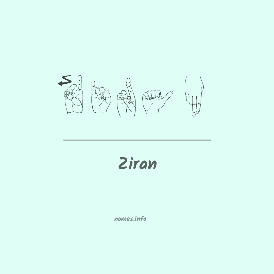 Ziran em Libras