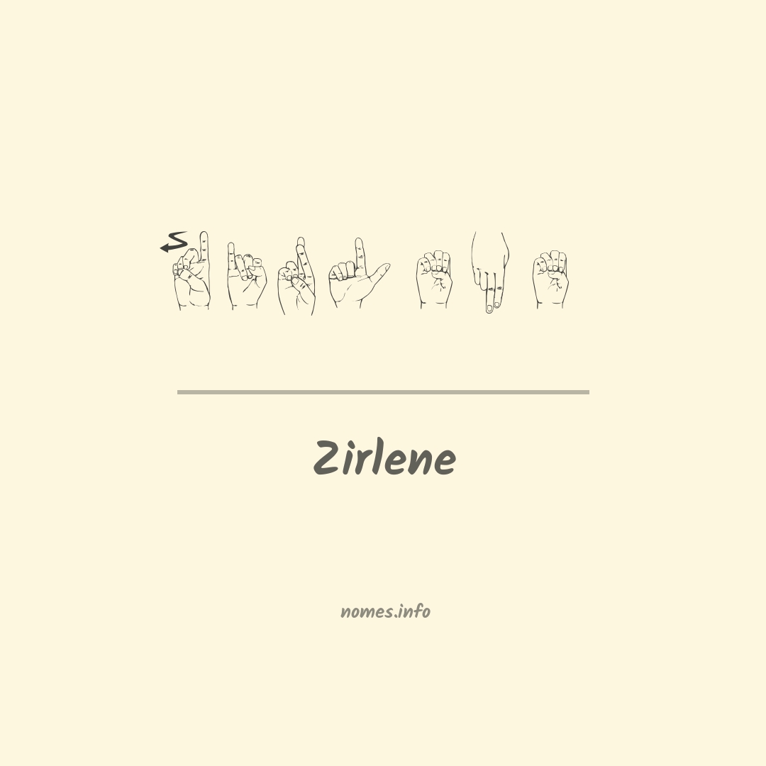 Zirlene em Libras