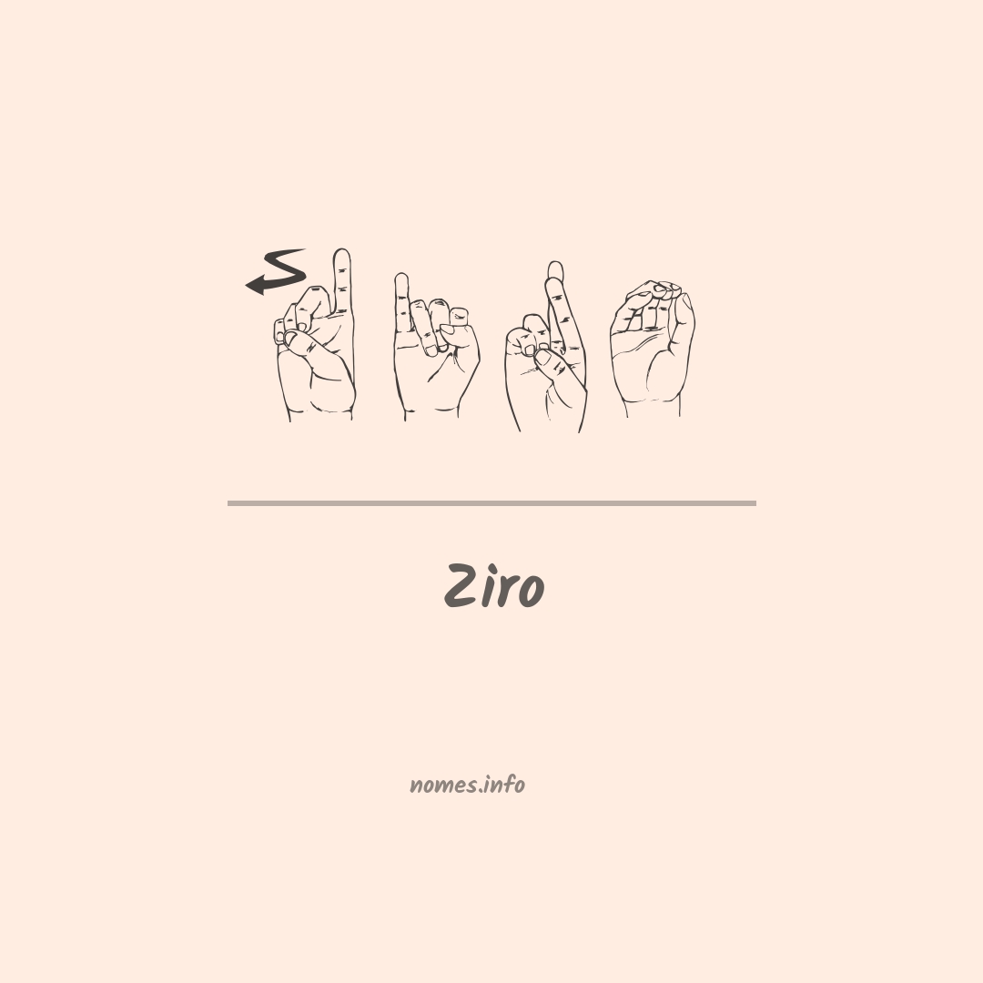Ziro em Libras