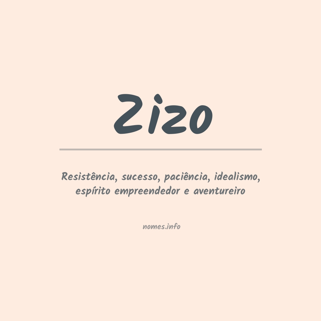 Significado do nome Zizo