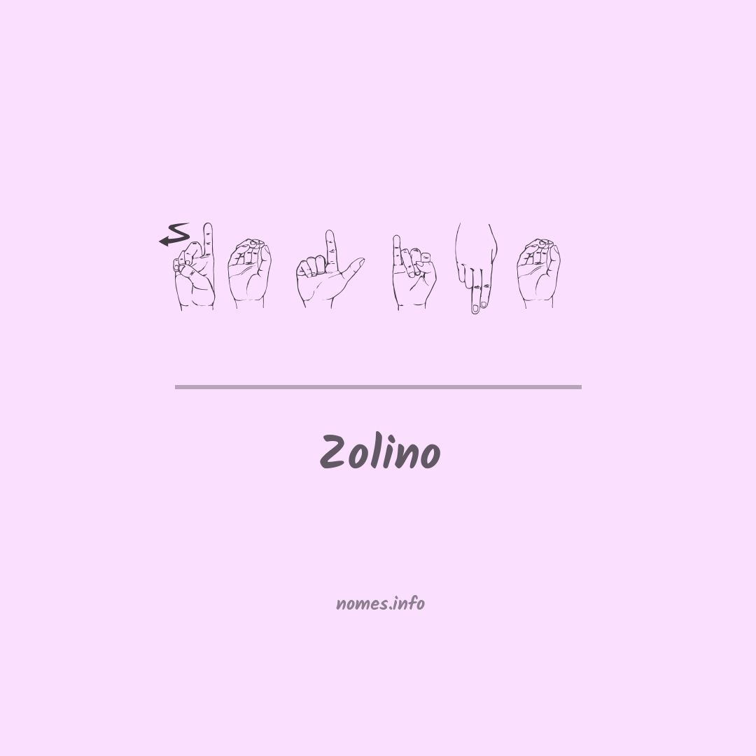 Zolino em Libras