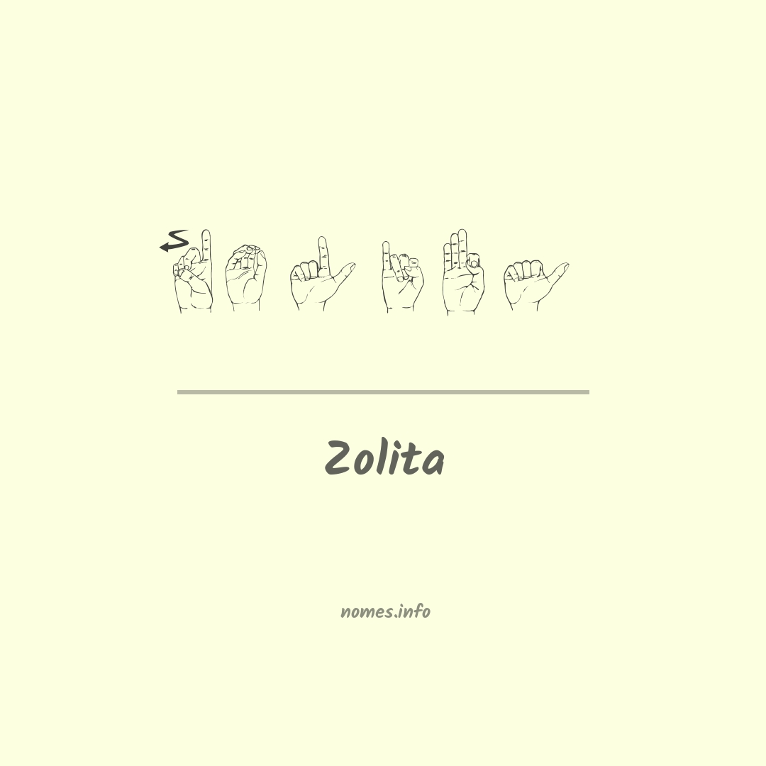 Zolita em Libras