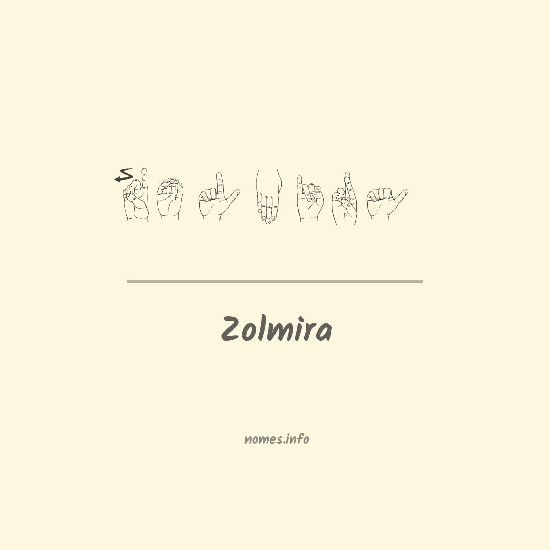 Zolmira em Libras