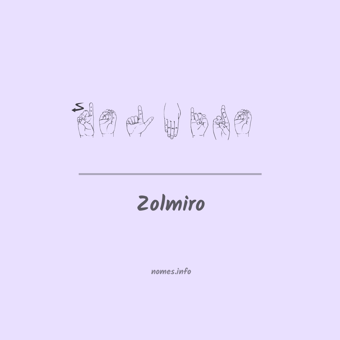 Zolmiro em Libras