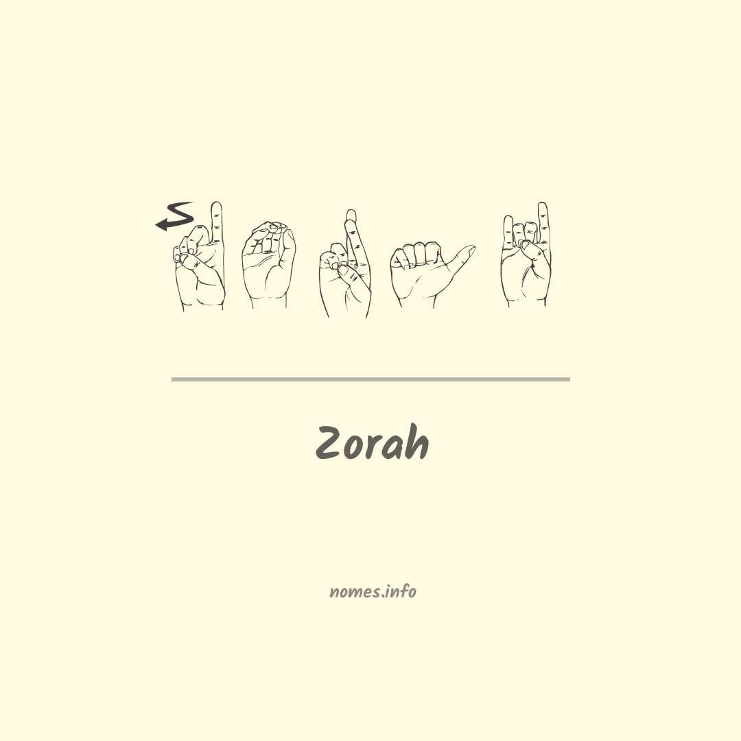 Zorah em Libras