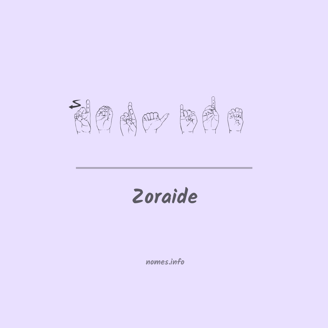 Zoraide em Libras