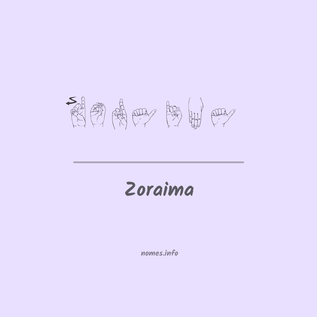 Zoraima em Libras