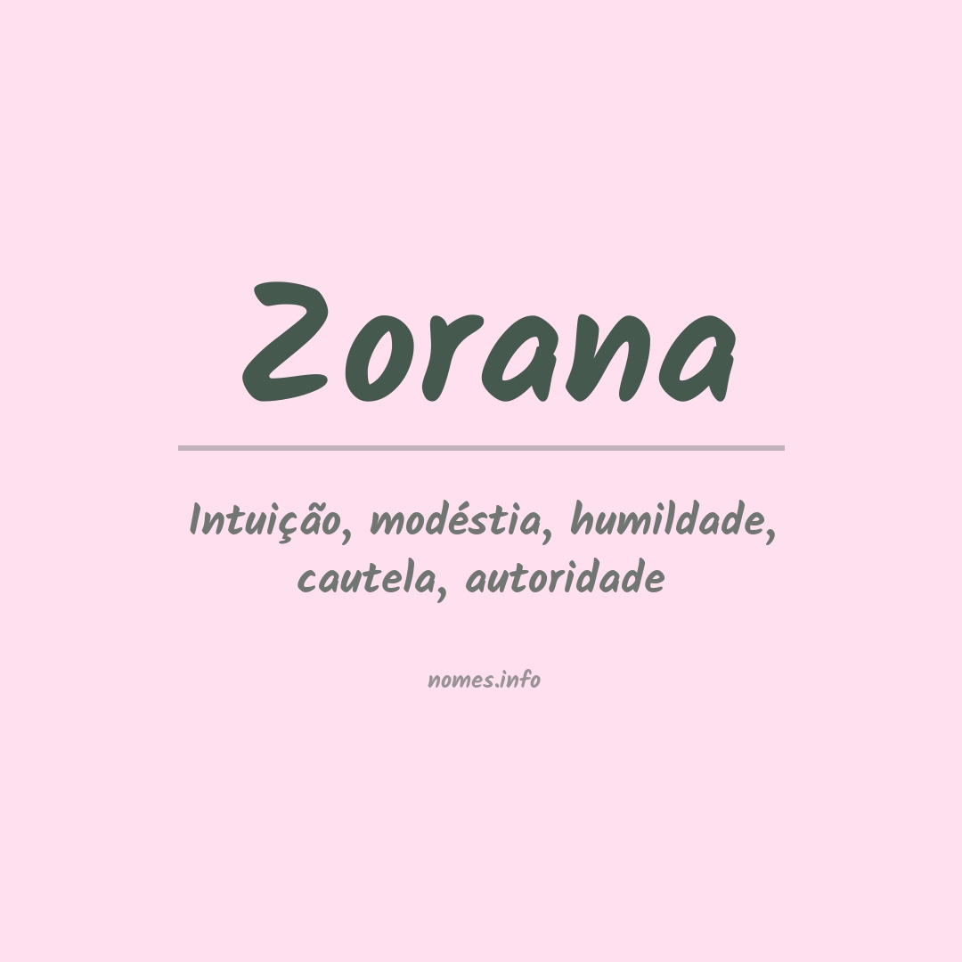 Significado do nome Zorana