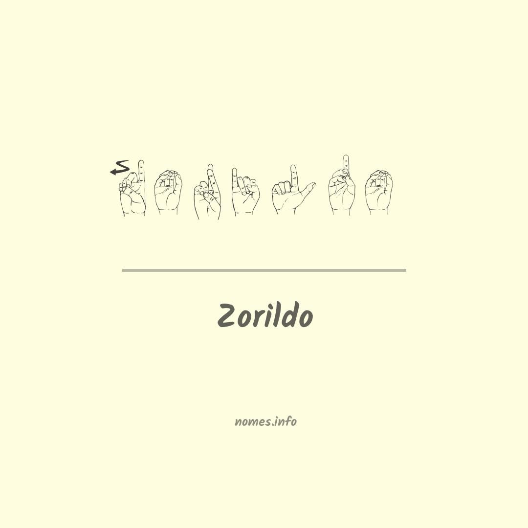 Zorildo em Libras