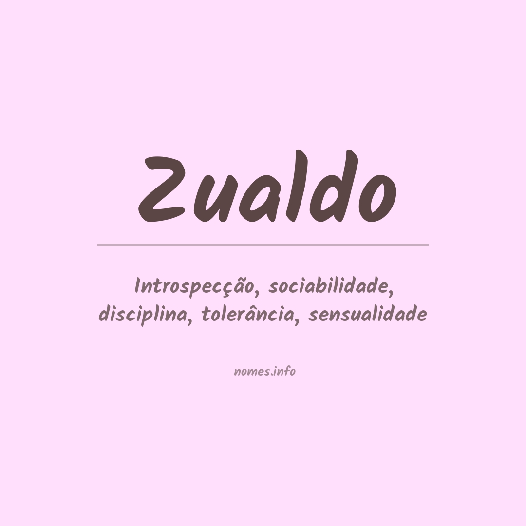 Significado do nome Zualdo