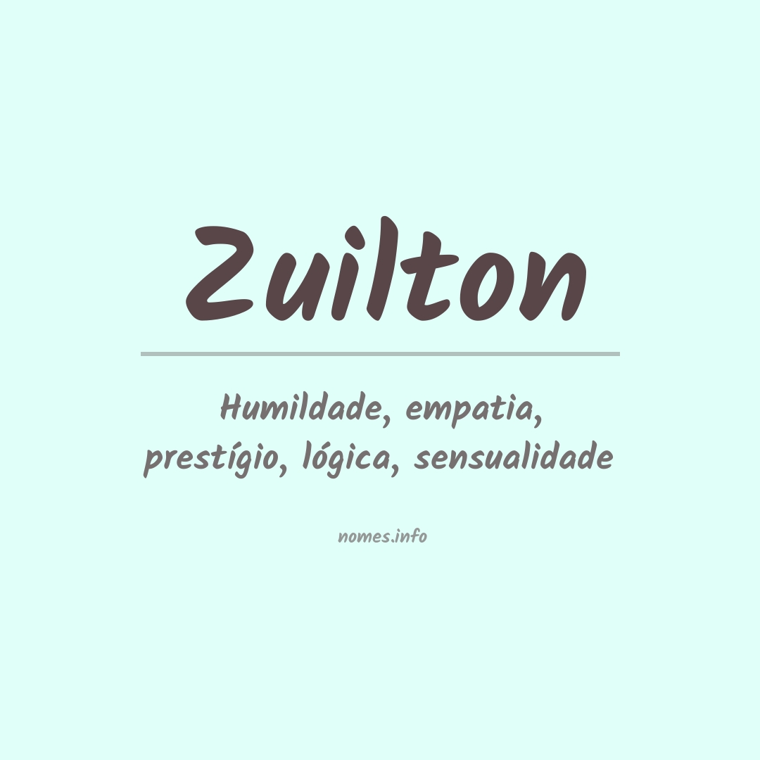 Significado do nome Zuilton