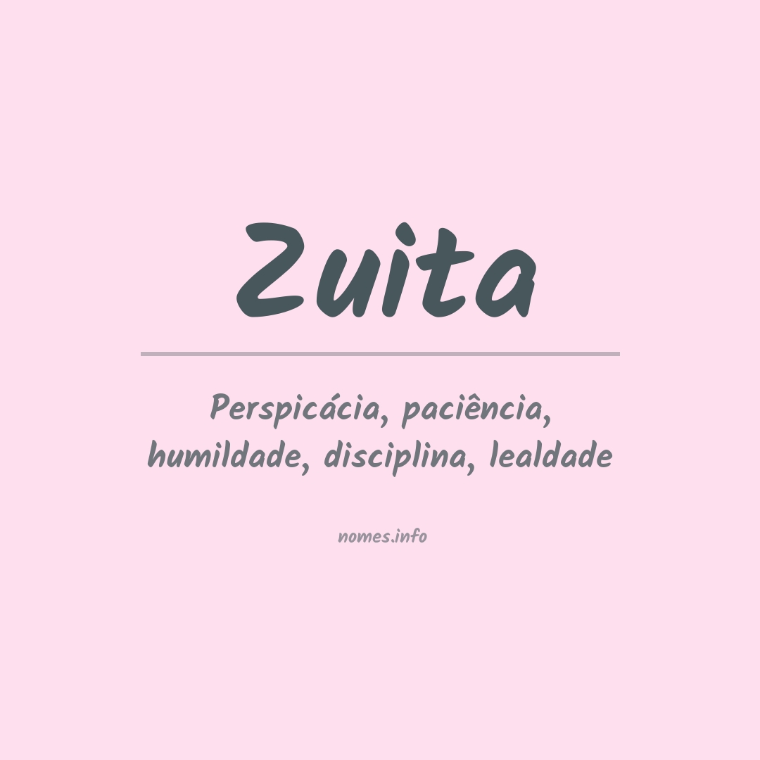 Significado do nome Zuita