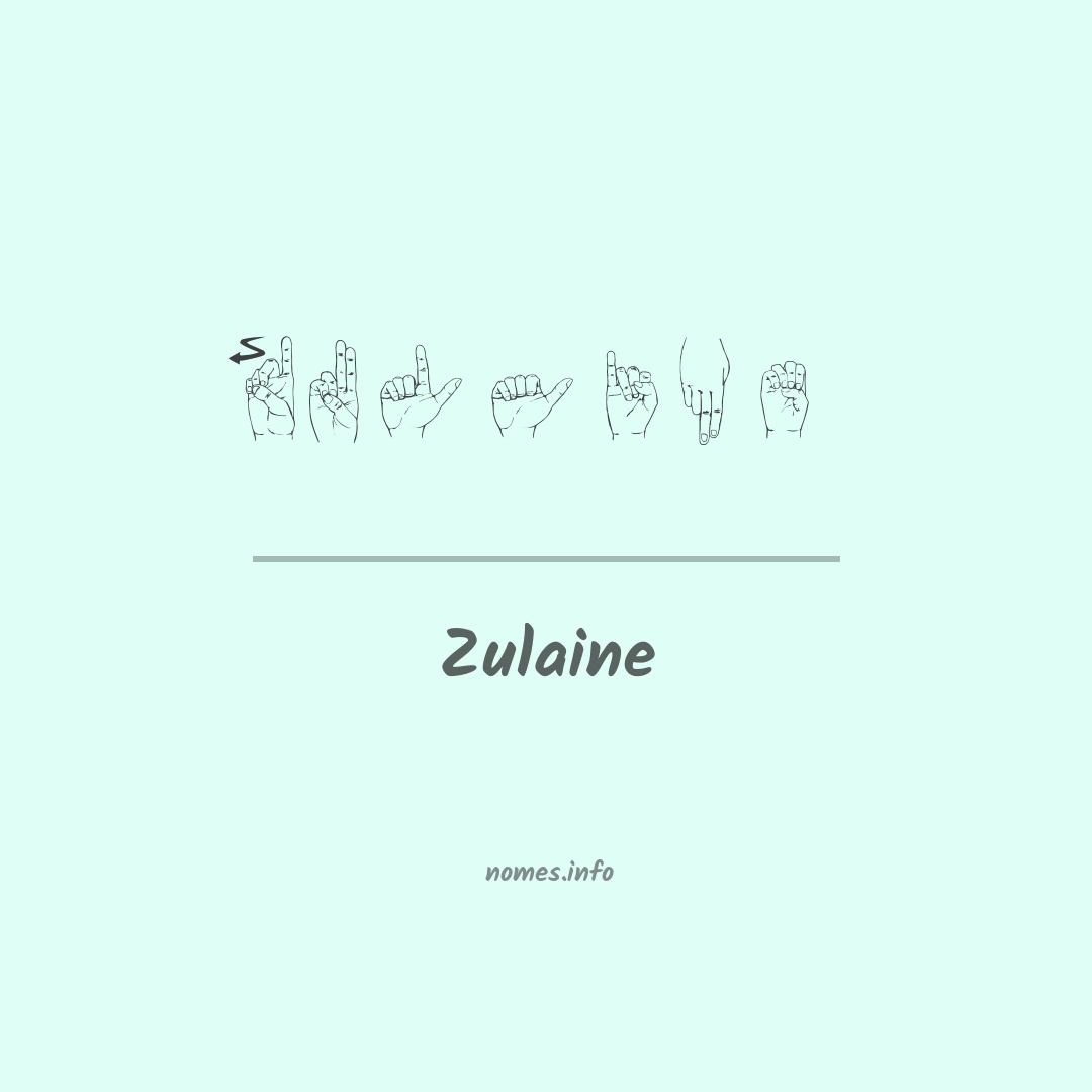 Zulaine em Libras