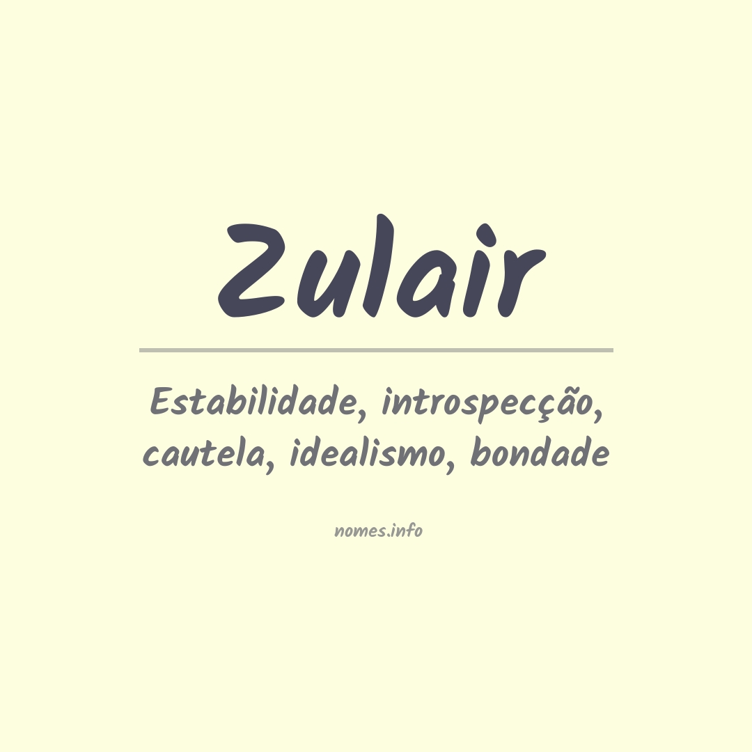 Significado do nome Zulair