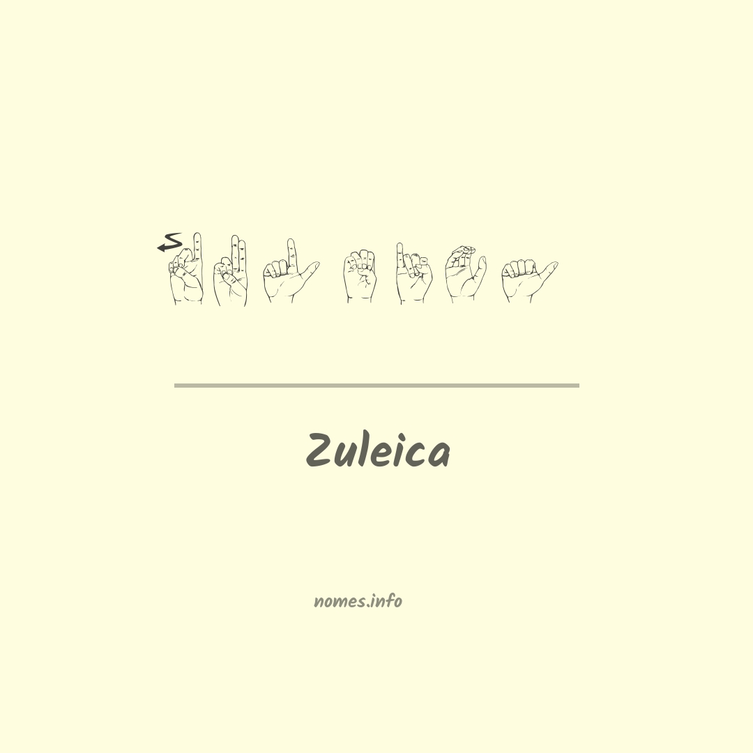 Zuleica em Libras