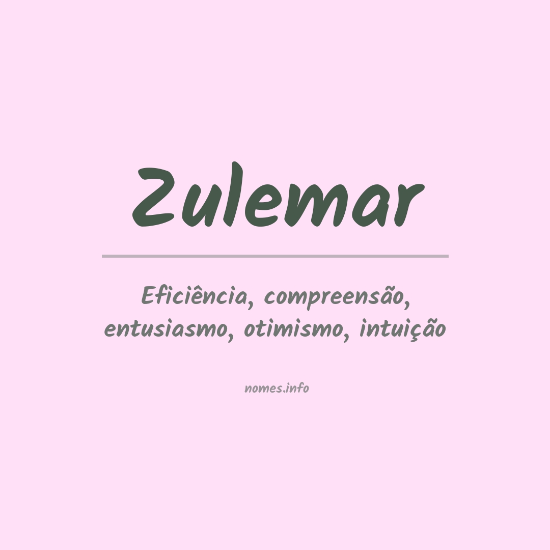 Significado do nome Zulemar