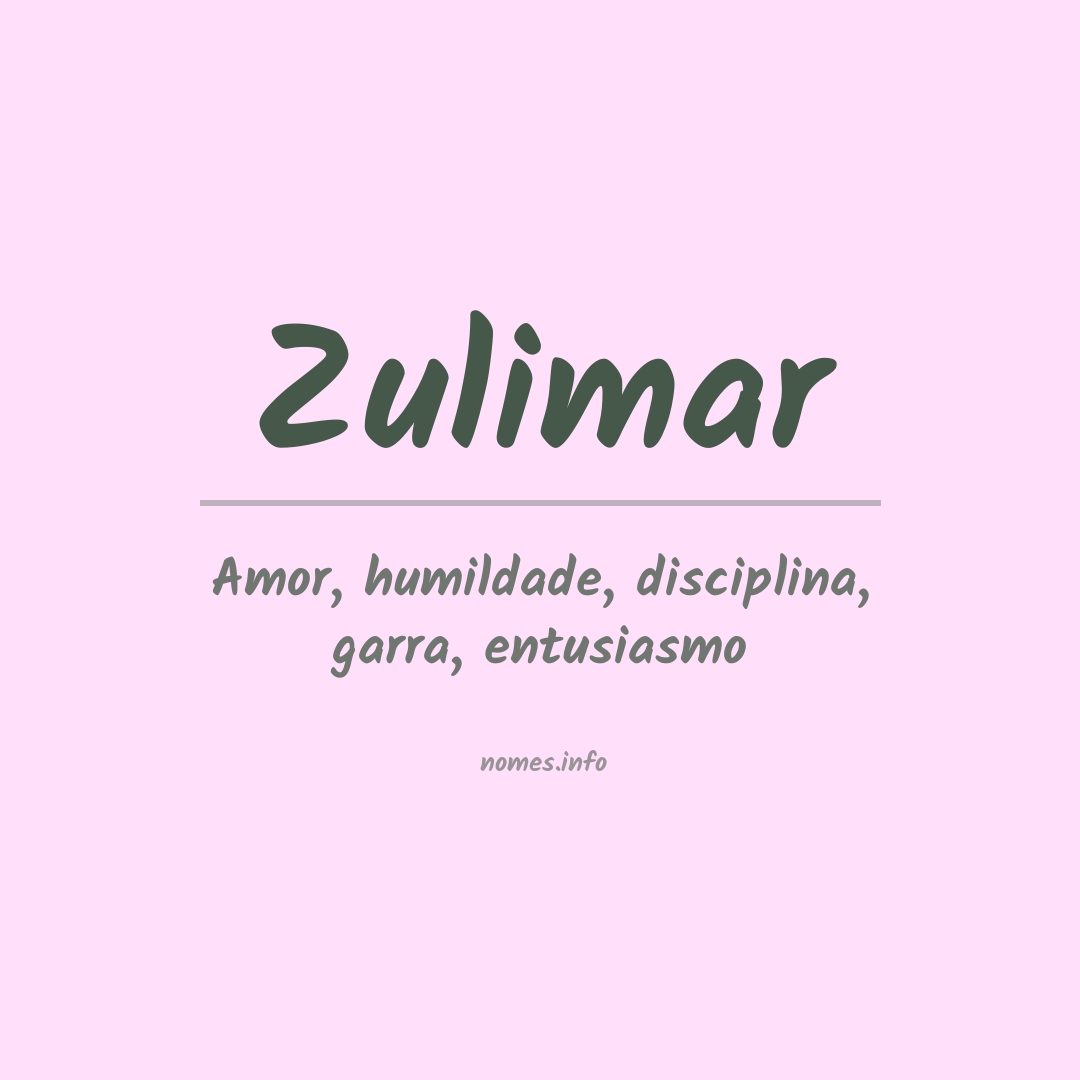 Significado do nome Zulimar