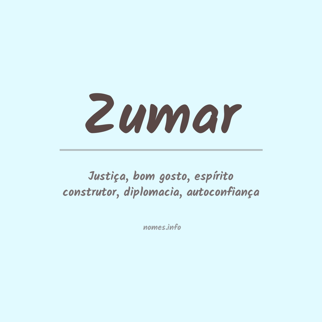 Significado do nome Zumar