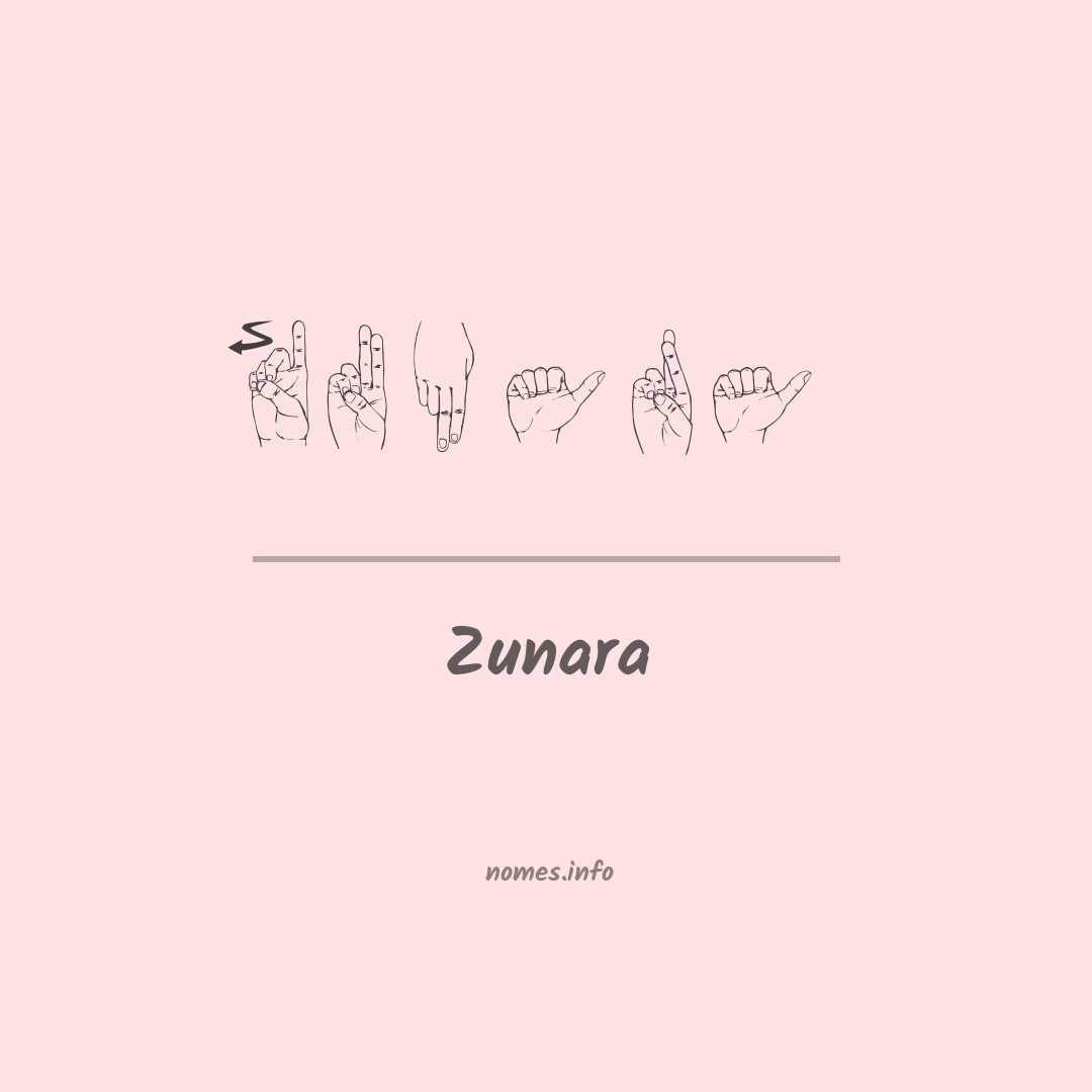 Zunara em Libras
