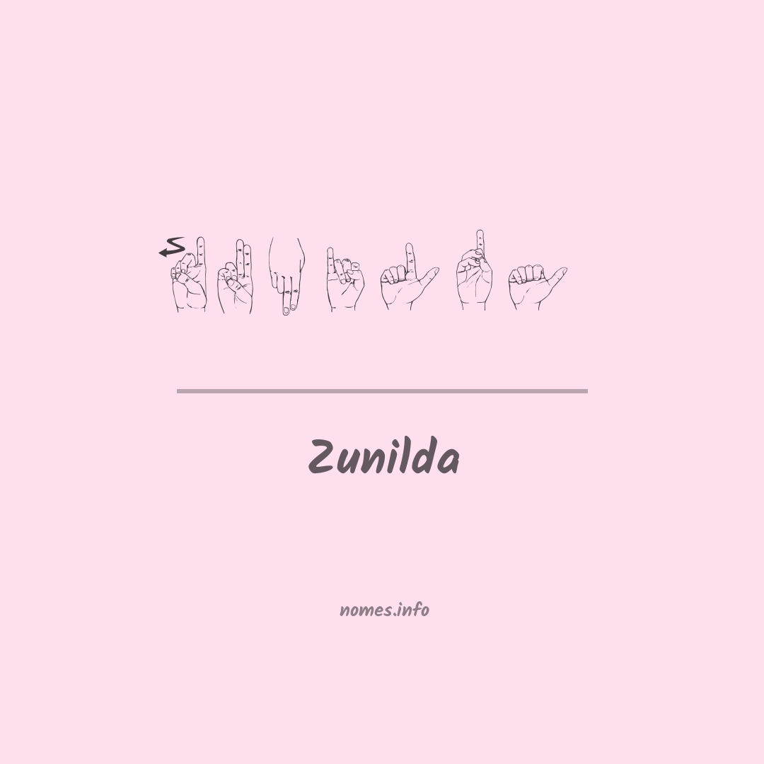 Zunilda em Libras